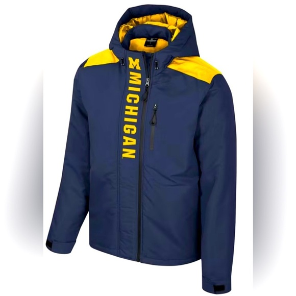 🐺 UofM Wolverine’s Colosseum “The One” Full Zip Heavyweight Jacket, NWT 🐺 - Picture 1 of 5